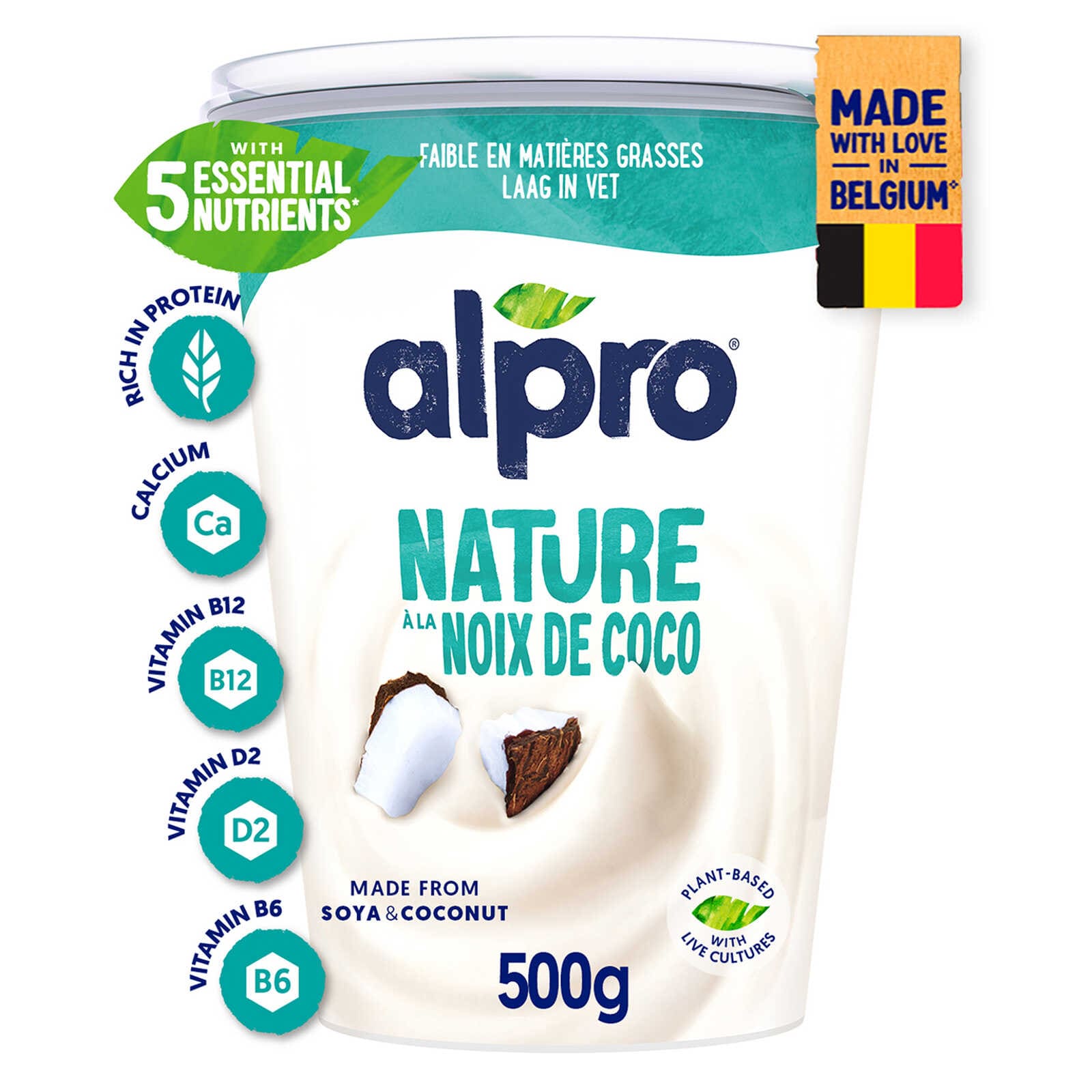 Alpro Natuur met Kokosnoot | Plantaardig alternatief voor yoghurt