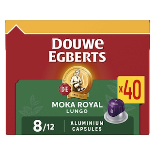 Douwe Egberts | Koffie | Lungo | Moka Royal 8 | Caps 