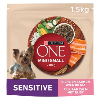 Purina ONE | Aliment Chien | Mini | Croquettes | Saumon 1,5 kg