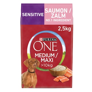 Purina ONE | Hondenvoeding | Medium/Max | Brokjes | Zalm 