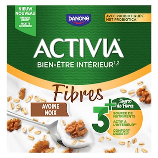 Activia | Yoghurt | Vezels | Walnoot | Probiotica 
