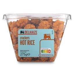 Delhaize | Snack | Cracker | Hot rice 275 gr