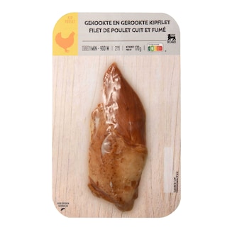 Delhaize | Gekookte en gerookte kippenfilet 