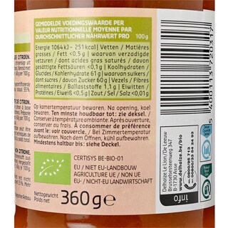 Delhaize | Bio | Confituur | Abricozen | Bio | FT 