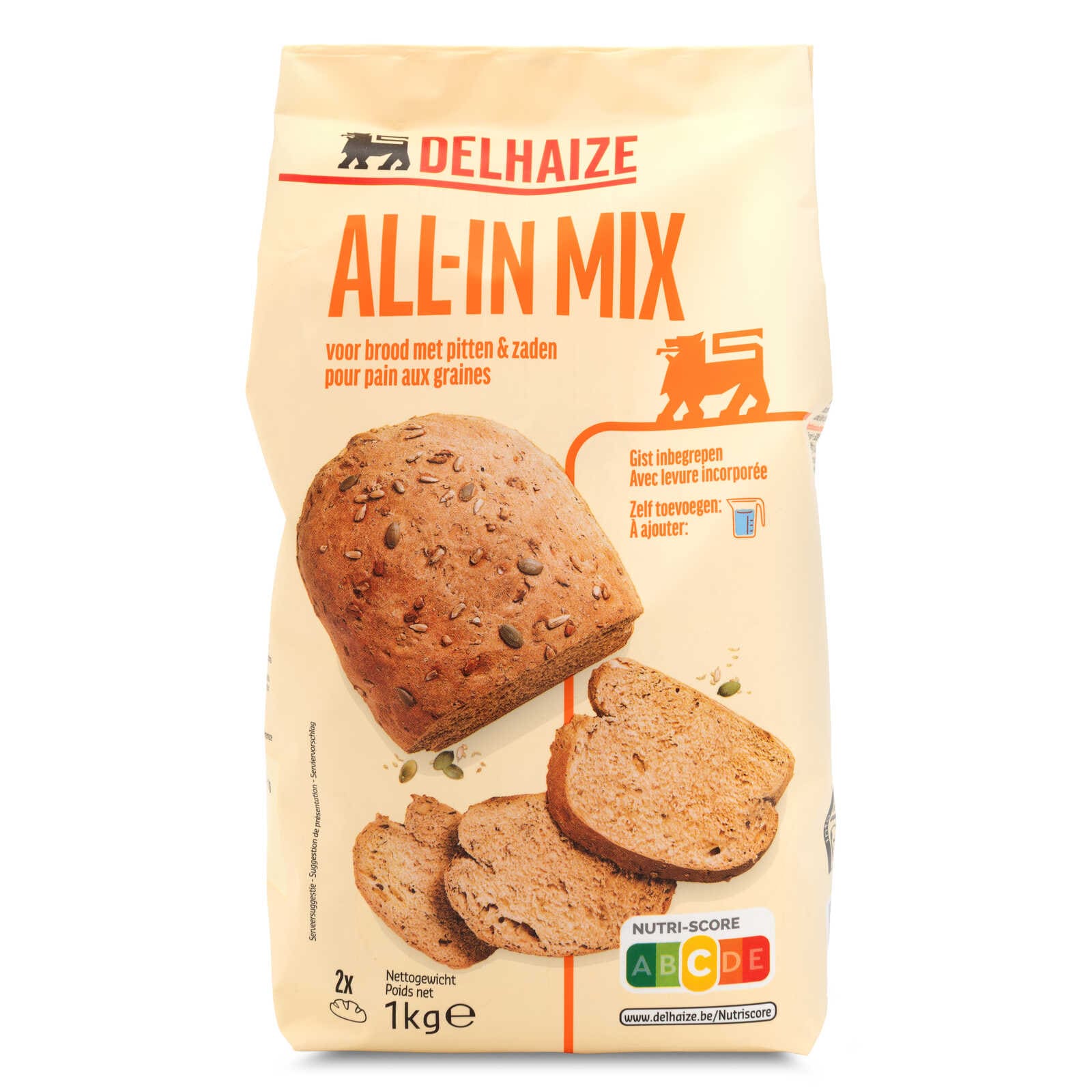 Delhaize All In mix pittenbrood