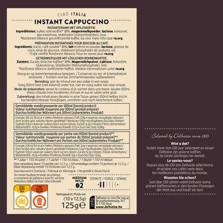 Delhaize | Café | Cappuccino | Instant | Sachets 10 x 12,5 gr