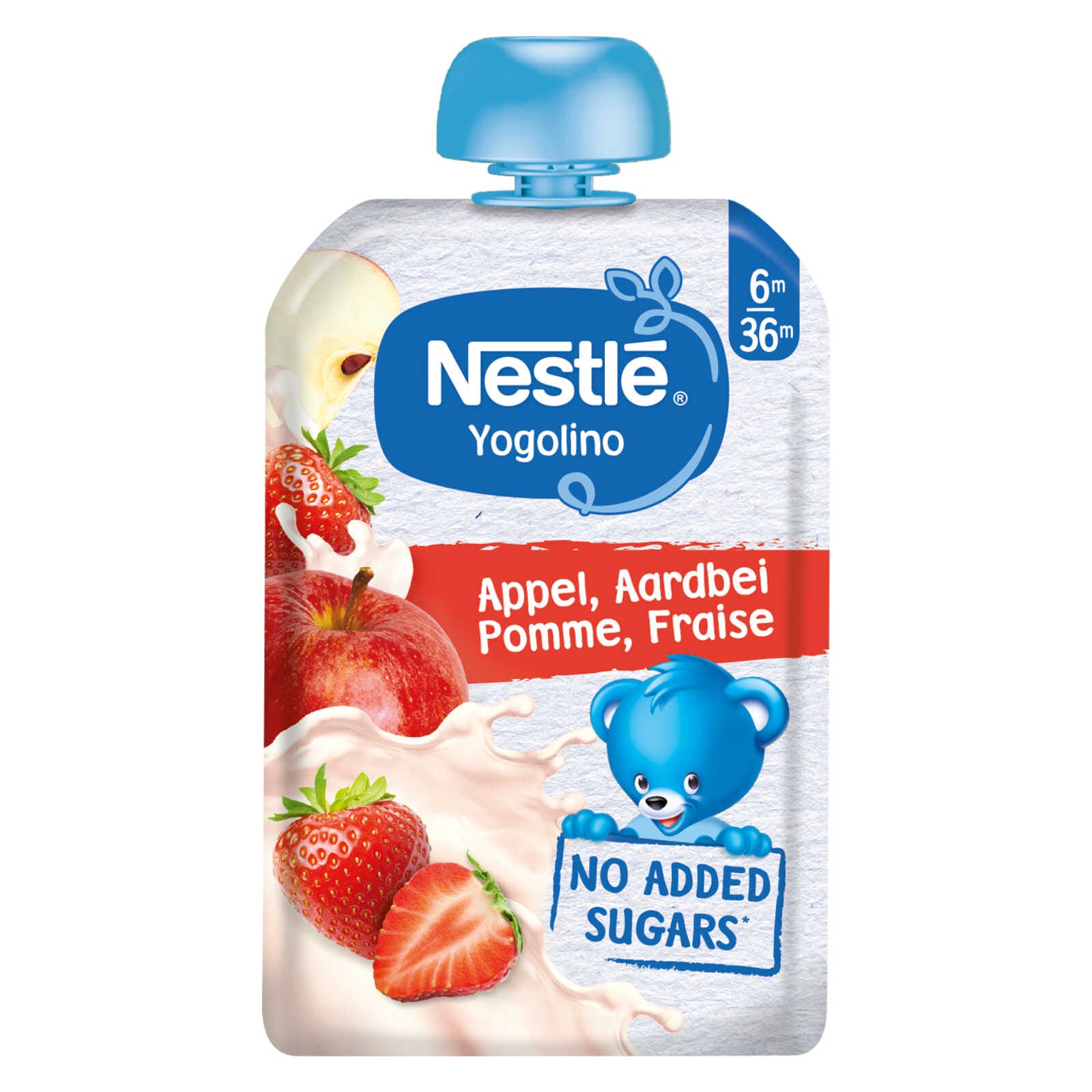 Nestlé Melkdessert | Aardbei Banaan | pouch | 6 maanden