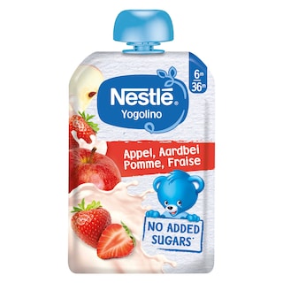 Nestlé | Yogolino | Melkdessert | Aardbei Banaan | pouch | 6 maanden 