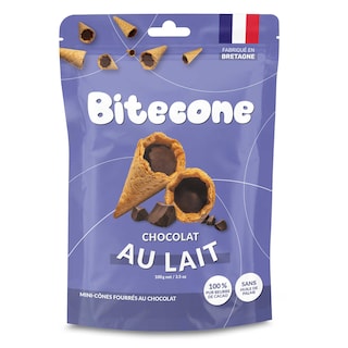 Bitecone | Biscuits | Cones | Choco | Lait 100 gr