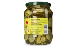 Delhaize | Cornichons | Rondelles | Aigre-doux 340 gr