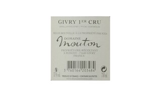 Domaine Mouton | Les Grands Prétans | Givry 1er Cru | 2014 