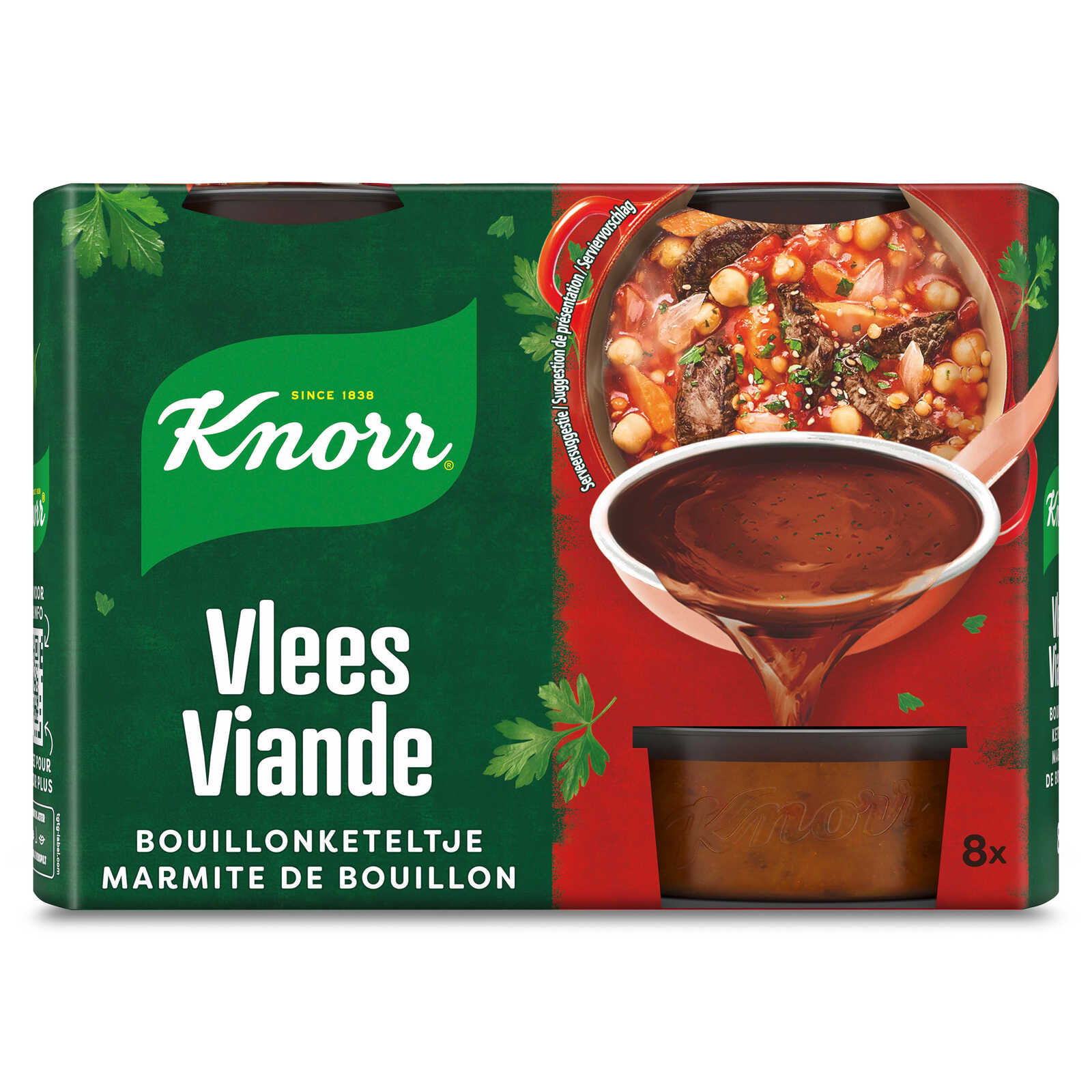 Knorr Bouillon Keteltje | Vlees | 8x28 g