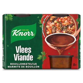Knorr | Marmite De Bouillon-Keteltje | Bouillon Keteltje | Vlees | 8x28 g 