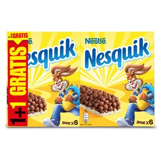 Nestlé | Nesquik | Barres de céréales | Chocolat-Lait | 1+1 gratuit 