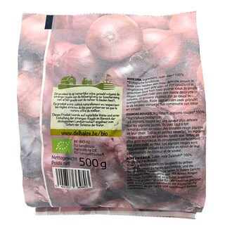 Delhaize | Bio | Rode uien | Verpakt | Bio 500 gr