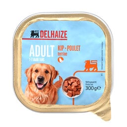 Delhaize | Aliment chien | Pâtée | Poulet | 