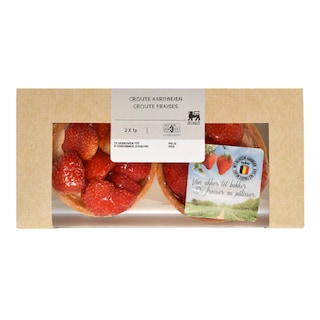 Delhaize | Pâtisseries | Croute-Fraise 2 x 1 pc