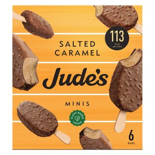 Jude's | Plant based | Salted caramel | Mini sticks 6 x 5 cl