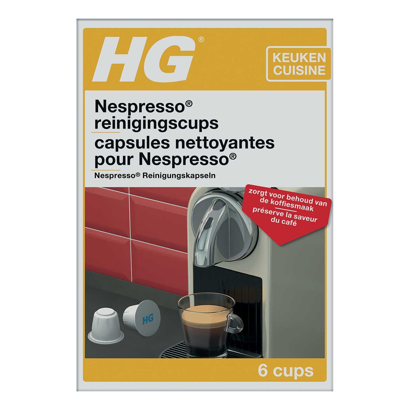 HG Reinigingscups voor Nespresso machines
