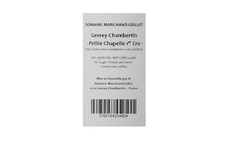 France - Frankrijk | Bourgogne - Côtes de Nuits | Gevrey Chambertin 1er Cru Petite Chapelle 15 Dom. Grillot 