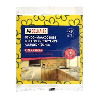 Delhaize | Viscosedoekjes | 3st 