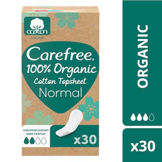 Carefree | 30ct | Protège-slips | Organic cotton 