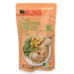 Delhaize | Sauce | Poivre vert | Doypack 22 cl
