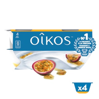 Oikos | Yoghurt | Passievrucht | Griekse stijl 4 x 115 gr