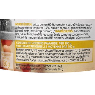Delhaize | Witte bonen | Tomatensaus 