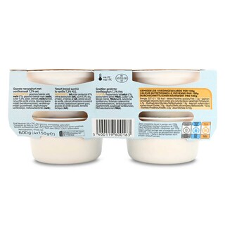 Delhaize | Yaourt | A la grecque | Entier | Vanille 4 x 150 gr