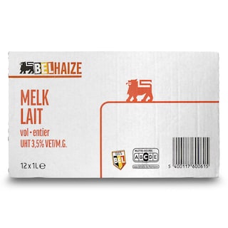 Delhaize | Lait | Entier 12 x 1 l