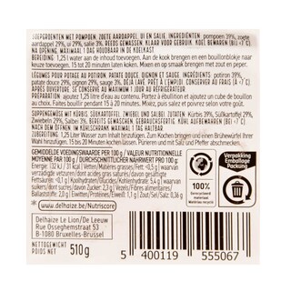 Delhaize | pompoen | zoete | aard | soep 