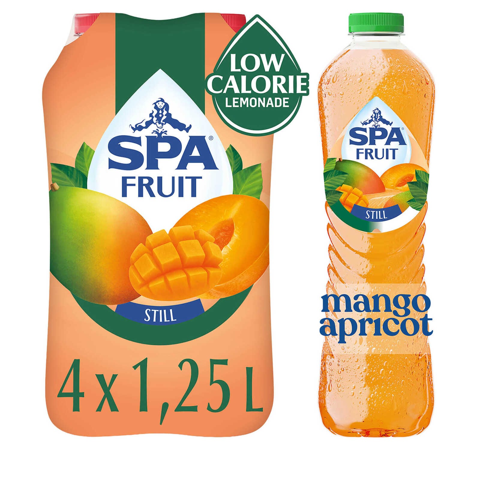 Spa Limonade | Niet Bruisend | Mango-Apricot | PET