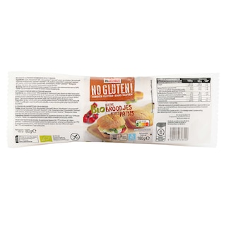 Delhaize | Bio | Broodjes | Wit | Bio | Zonder gluten 