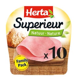 Herta | Jambon Superieur Nature | 10 Tranches | MP 