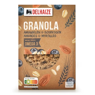 Delhaize | Granola | Amandelen & bosbessen | Omega 3 