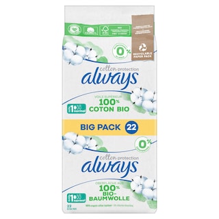 Always | Cotton | Serviettes | Normal | 2-pack 