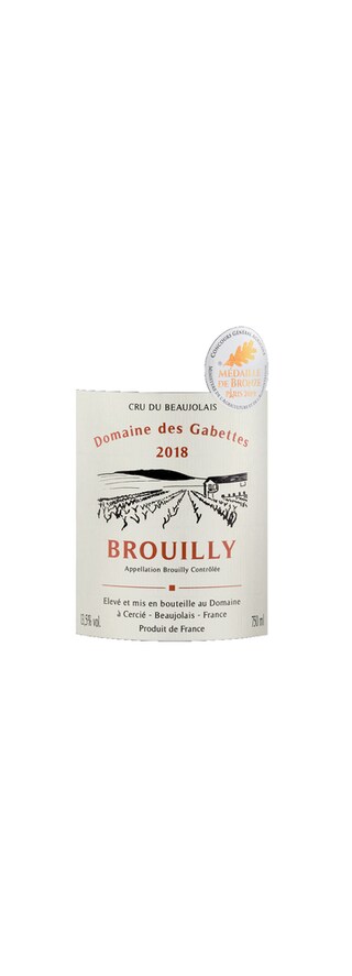 France - Frankrijk | Beaujolais | Brouilly Gabettes | 2018 | 75CL | Rood | Beaujolais 