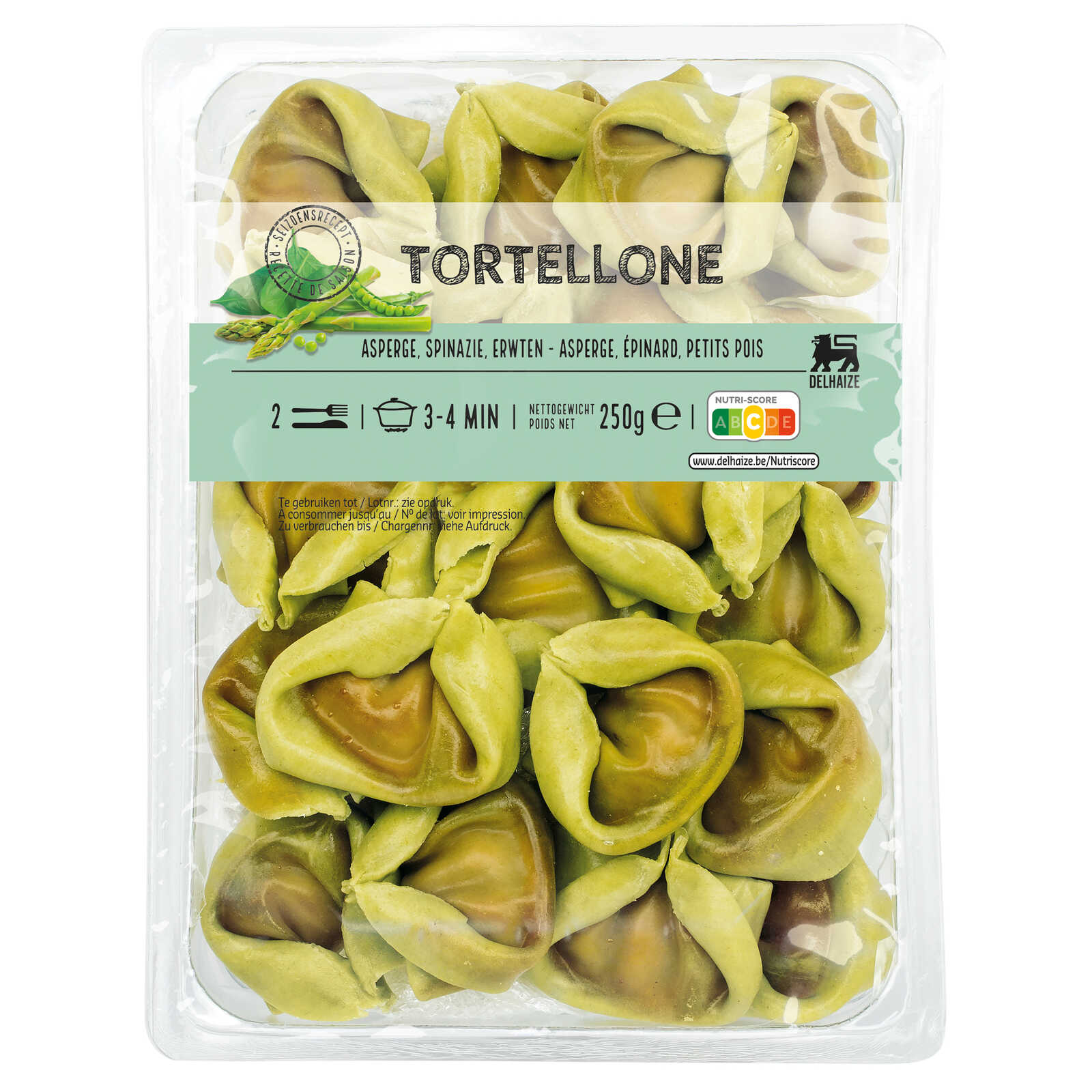 Delhaize Tortelloni | Asperge-Spinazie