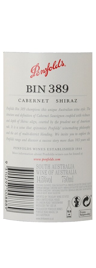 Penfolds | Bin 389 | Cabernet, Shiraz | 2011 