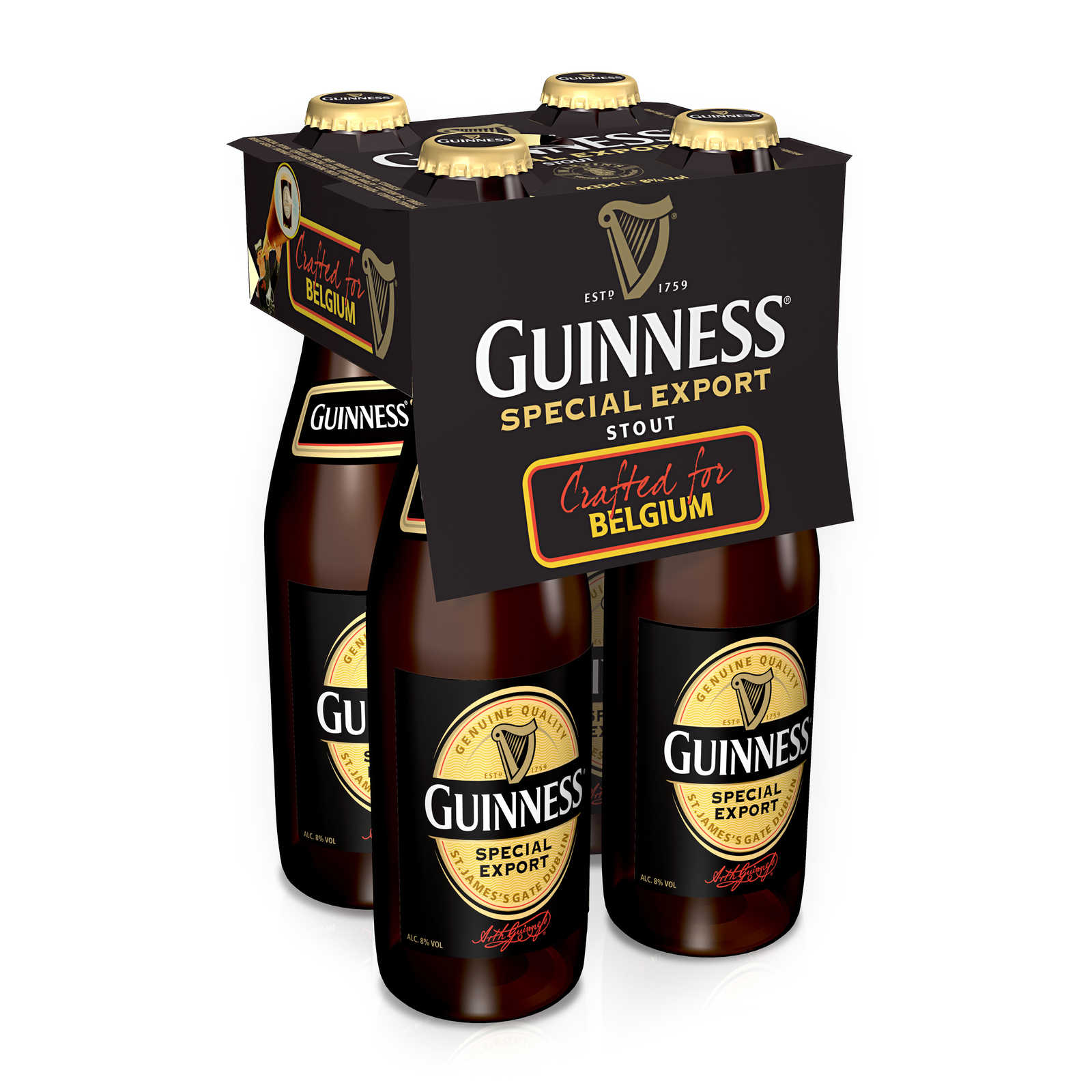 Guinness Bier | Stout | 8% ALC. | Fles