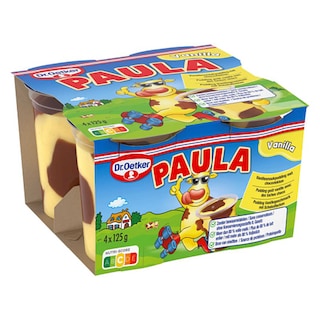 Dr. oetker | Paula | Pudding | Vanille-Chocolade 4 x 125 gr