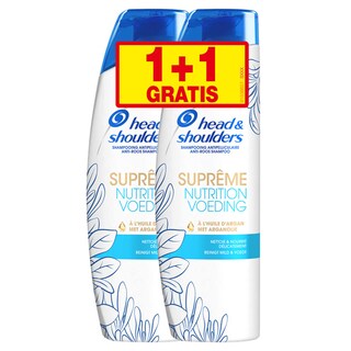 Head & Shoulders | Shampoing | Purify & Nourish | Supreme | 2x250ml | Promopack 1+1 
