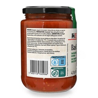 Delhaize | Saus | Tomate | & | Basilque 420 gr