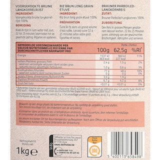 Delhaize | Riz | Brun | Long grain 