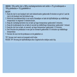 Delhaize | Boîte de repas | Pré-coupé | Nasi 