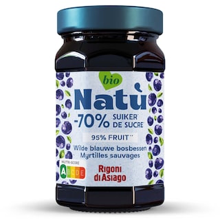 Natù | Fruitbeleg | Bosbessen| Bio 240 gr