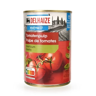 Delhaize | Tomatenpulp | Basilicum 400 gr