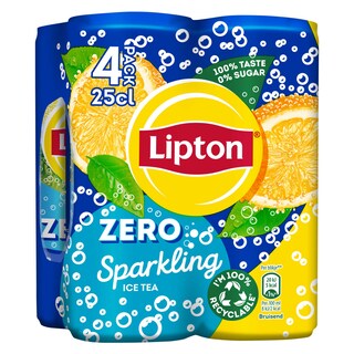 Lipton | Pétillante | Zero | Can 4 x 25 cl