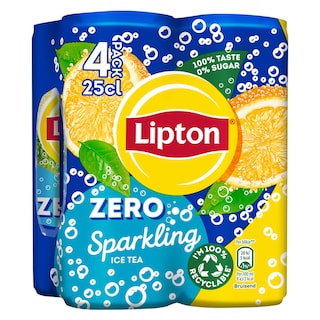 Lipton | Sprankelend | Zero | Can 4 x 25 cl